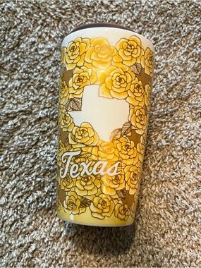 Starbucks Texas Yellow Rose Ceramic Tumbler